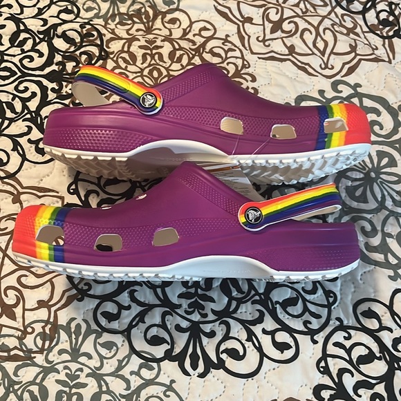 Mens Crocs Rainbow Dye Clog - Picture 2 of 8